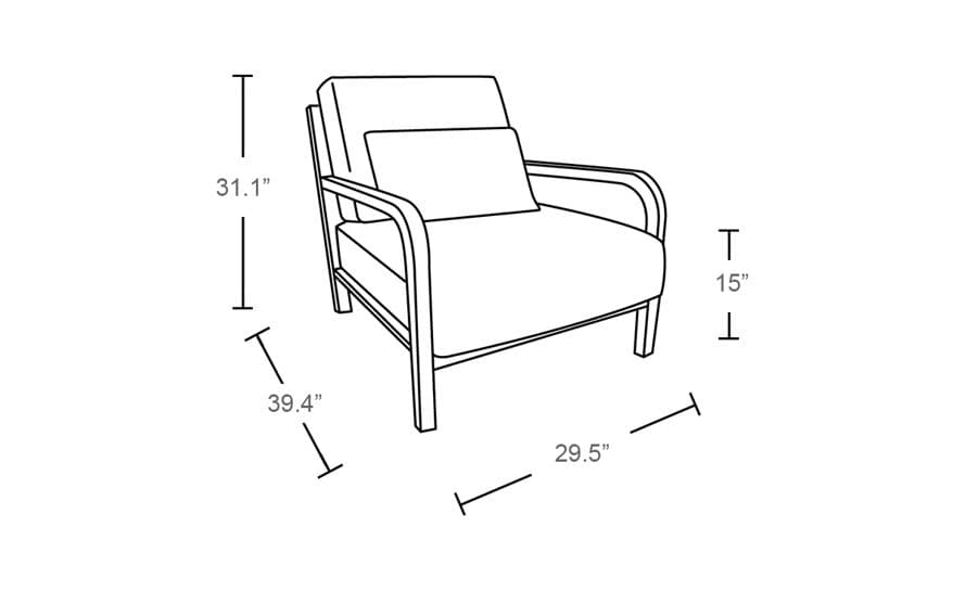 dario armchair – thumbnail image #3