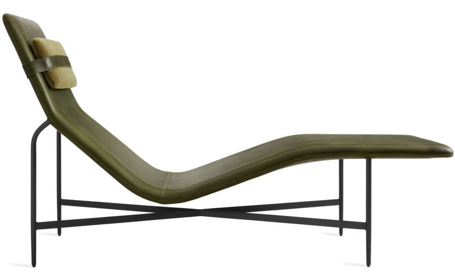 deep thoughts leather chaise lounge – thumbnail image #3