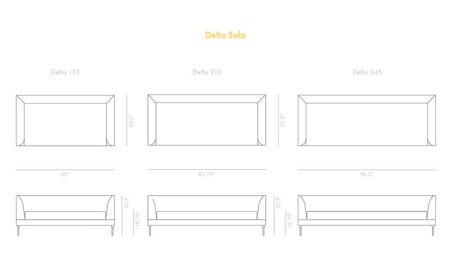 Delta 83 inch Sofa – thumbnail image #7