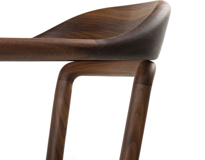 duet chair with timber seat 753 – thumbnail image #4