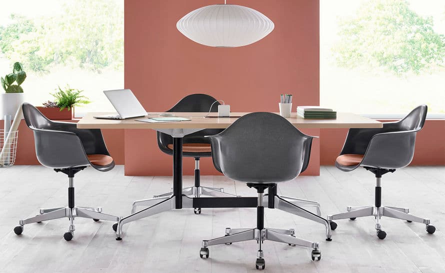 eames armchair with task base – thumbnail image #6