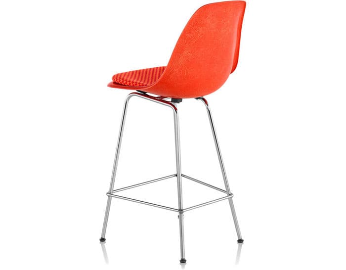 eames molded fiberglass stool with seat pad – thumbnail image #4