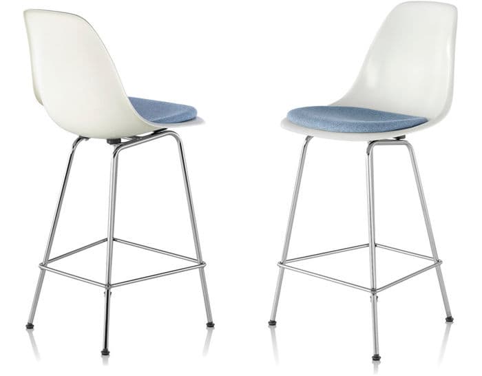 eames molded fiberglass stool with seat pad – thumbnail image #7