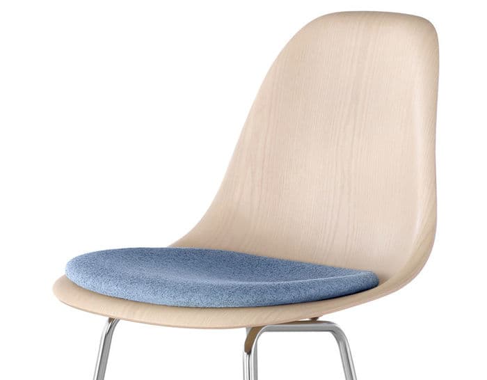 eames molded wood stool with seat pad – thumbnail image #6
