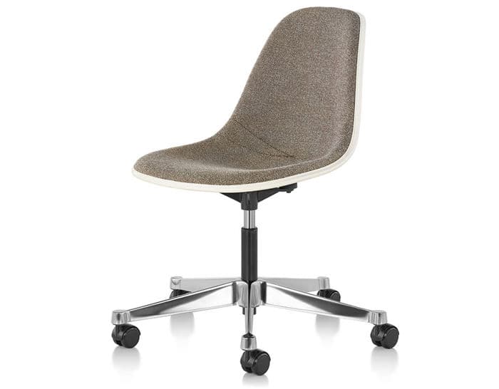 eames upholstered side chair with task base – thumbnail image #2