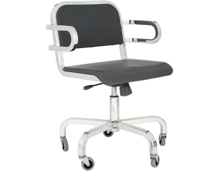 emeco nine-0 task swivel armchair – thumbnail image #1