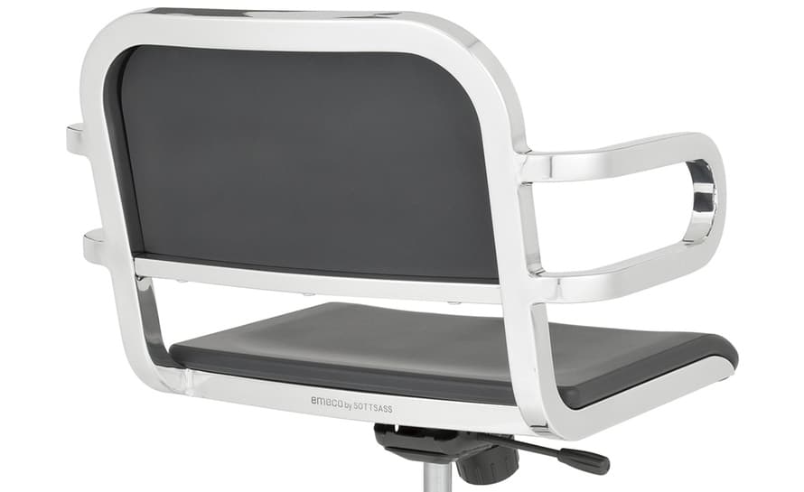 emeco nine-0 task swivel armchair – thumbnail image #4