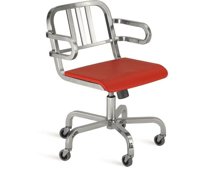 emeco nine-0 task swivel armchair – thumbnail image #7