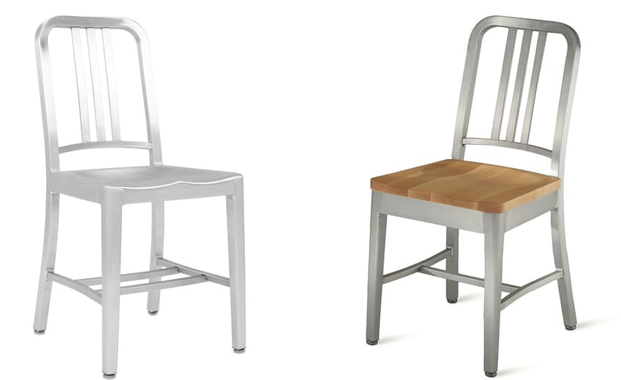 emeco navy chair with wood seat – thumbnail image #3
