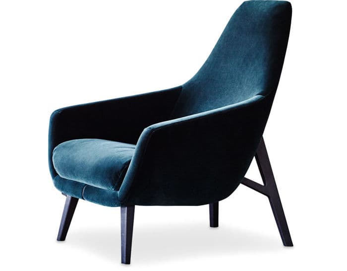 enzo lounge chair with wood base – thumbnail image #2