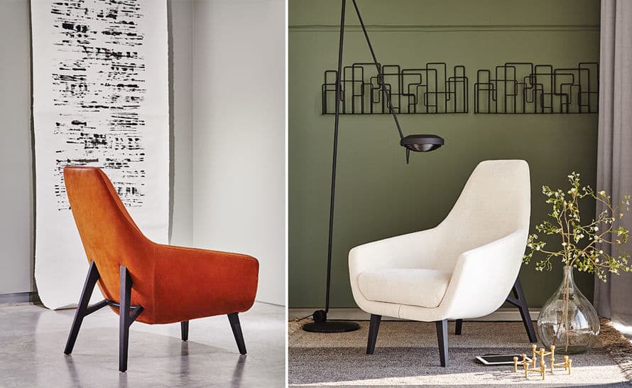 enzo lounge chair with wood base – thumbnail image #4