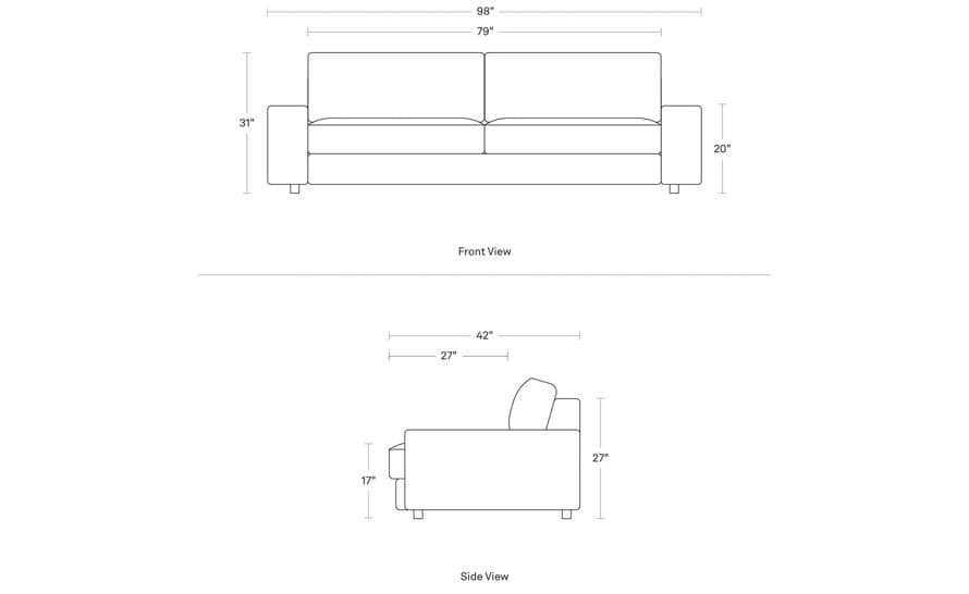 esker 98" sofa – thumbnail image #12