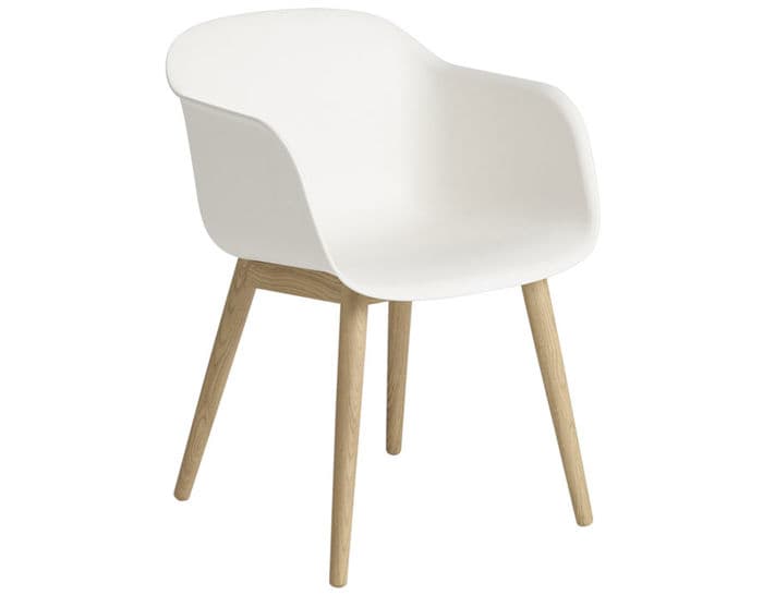fiber armchair with wood base – thumbnail image #4