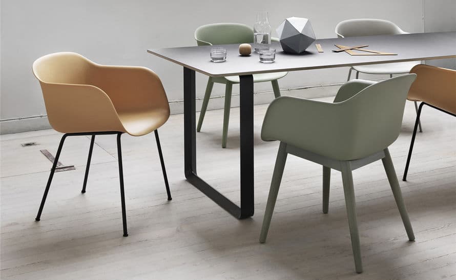 fiber armchair with wood base – thumbnail image #7