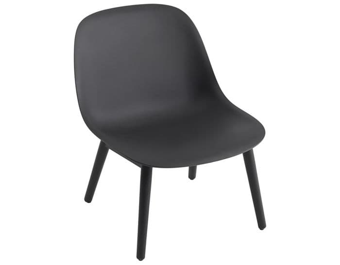 fiber lounge chair with wood base – thumbnail image #1