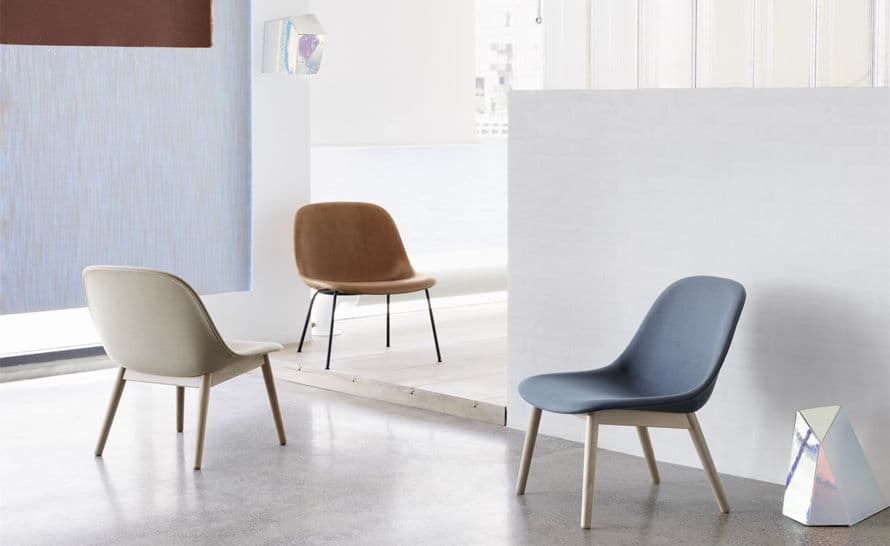 fiber lounge chair with wood base – thumbnail image #4