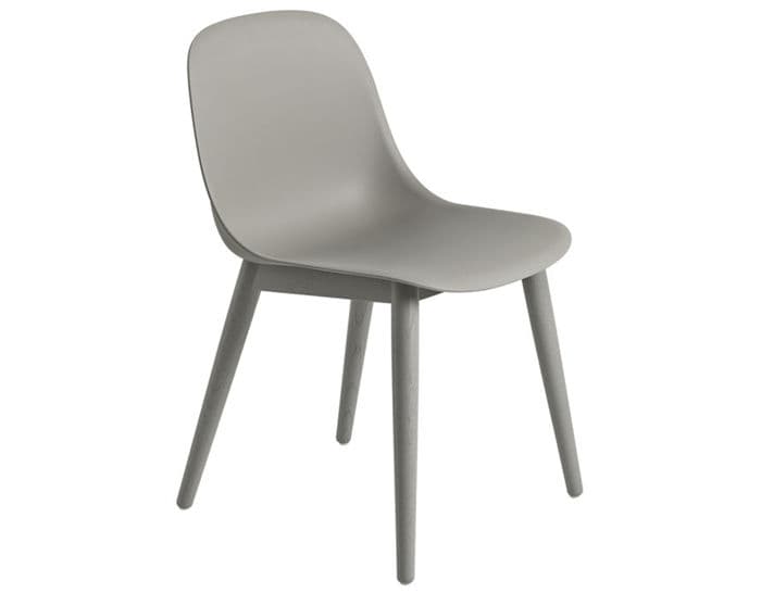 fiber side chair with wood base – thumbnail image #2