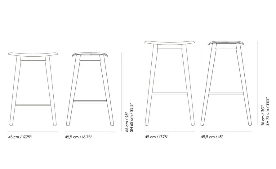 fiber stool with wood base – thumbnail image #7