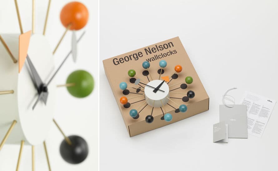george nelson ball clock in multicolor – thumbnail image #8