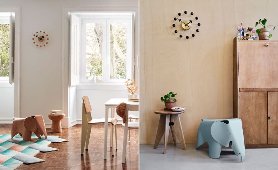 george nelson ball clock in natural beech – thumbnail image #5