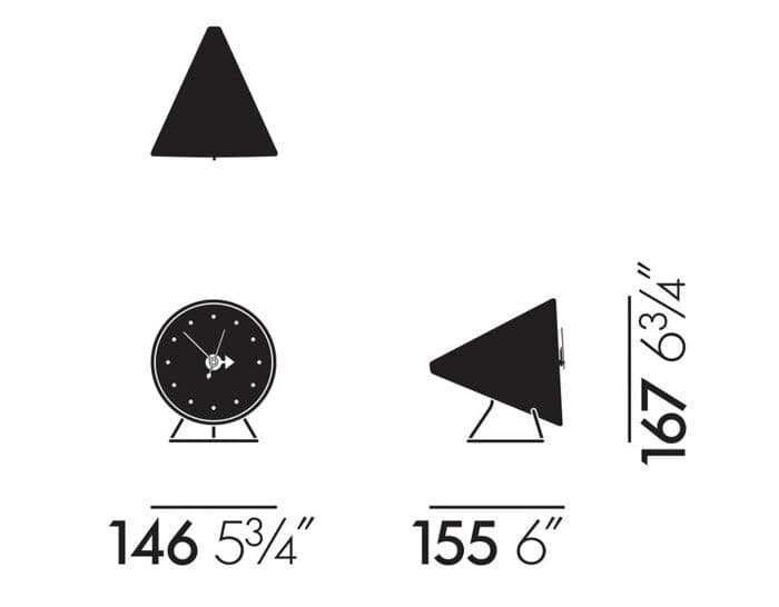 george nelson cone desk clock – thumbnail image #7