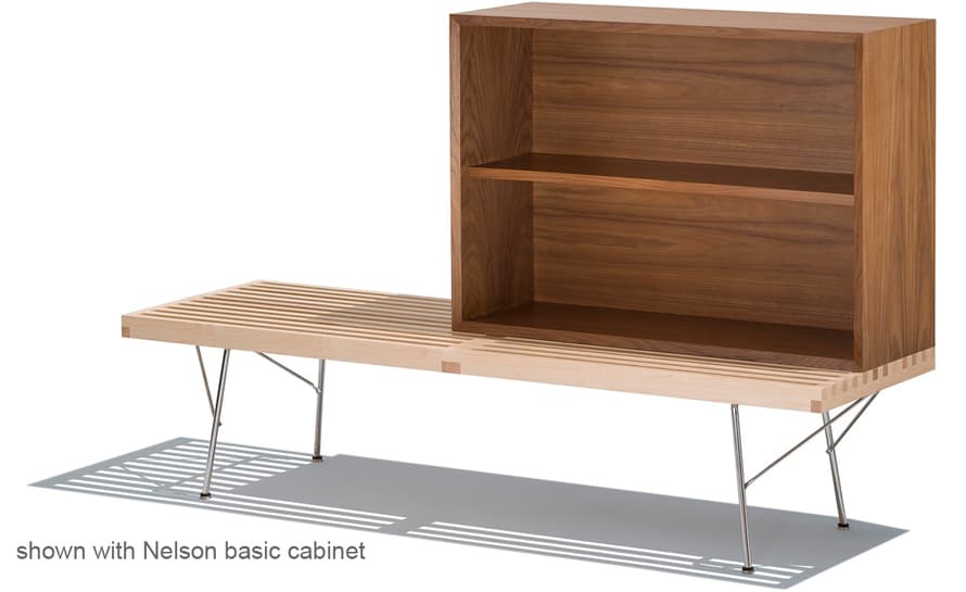 george nelson platform bench with metal base – thumbnail image #4