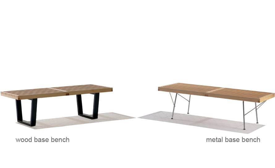 george nelson platform bench with metal base – thumbnail image #6