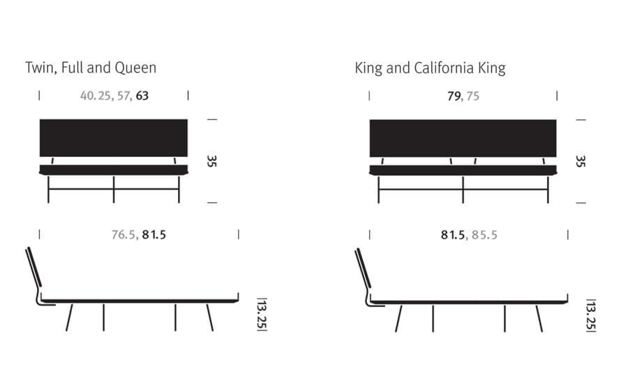 nelson thin edge bed with wood taper legs – thumbnail image #18