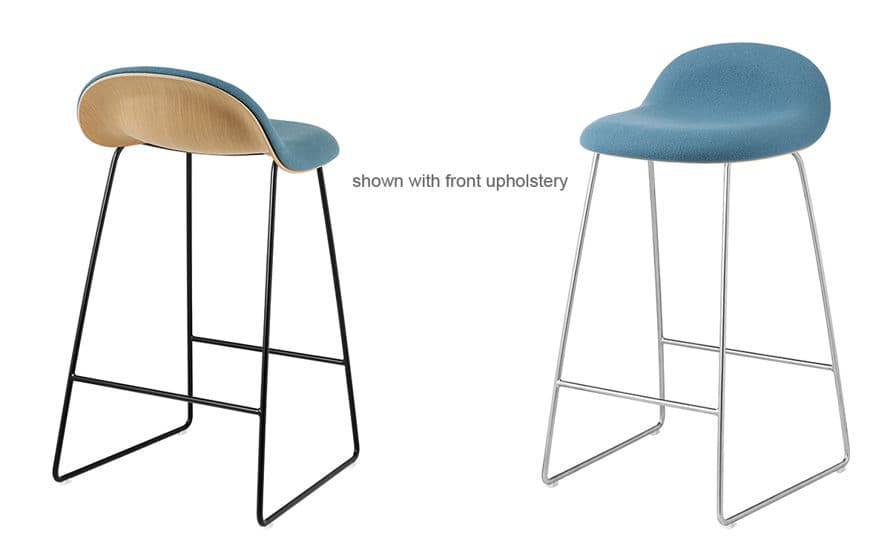 gubi 3d sled base wood stool – thumbnail image #4