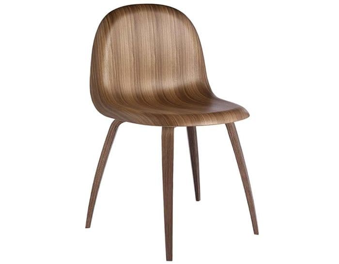 gubi 3d wood dining chair – thumbnail image #1