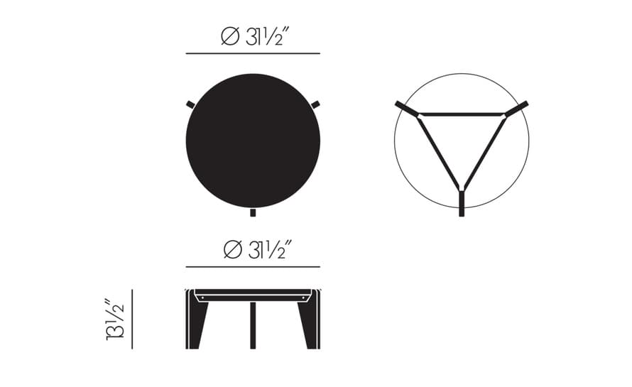prouvé guéridon bas coffee table – thumbnail image #5