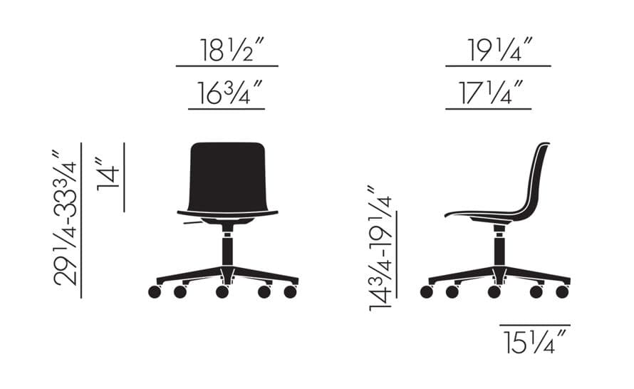 hal studio task chair – thumbnail image #3