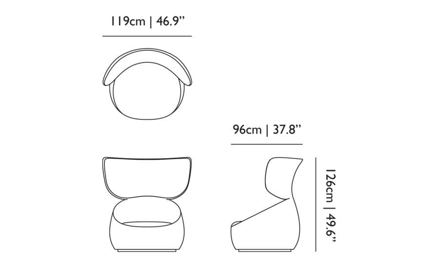 hana armchair wingback – thumbnail image #5