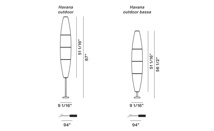 havana outdoor floor lamp – thumbnail image #5