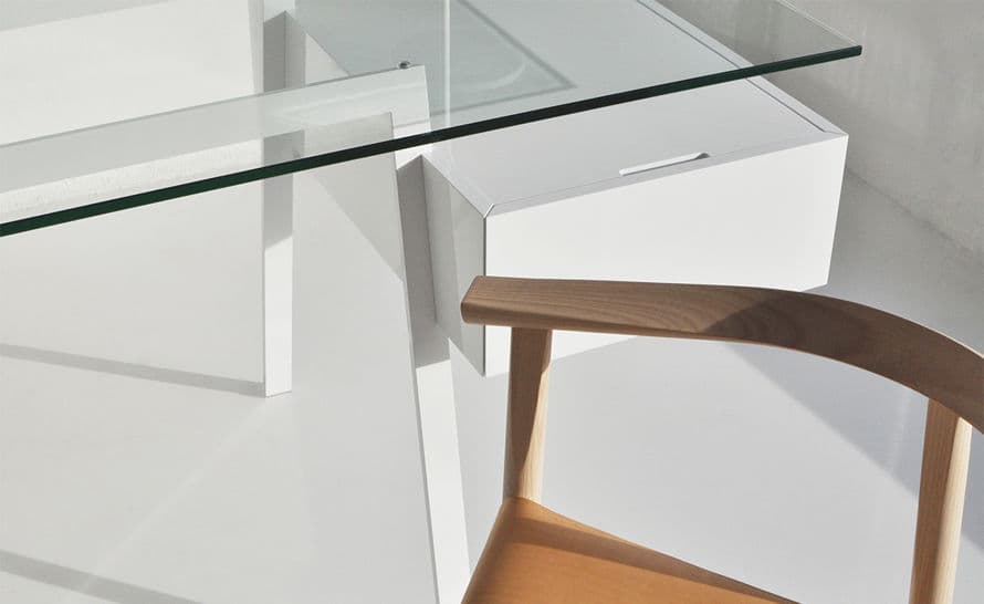 homework 1 desk with glass top – thumbnail image #7