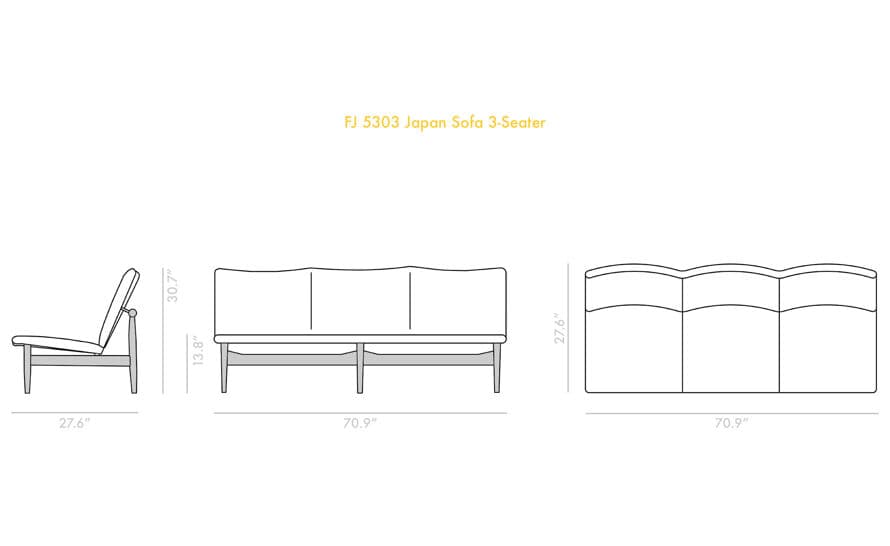 Japan Sofa 3 Seater – thumbnail image #15