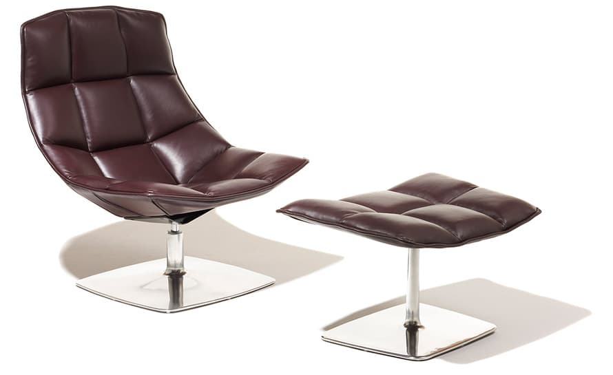 jehs+laub pedestal lounge & ottoman – thumbnail image #4