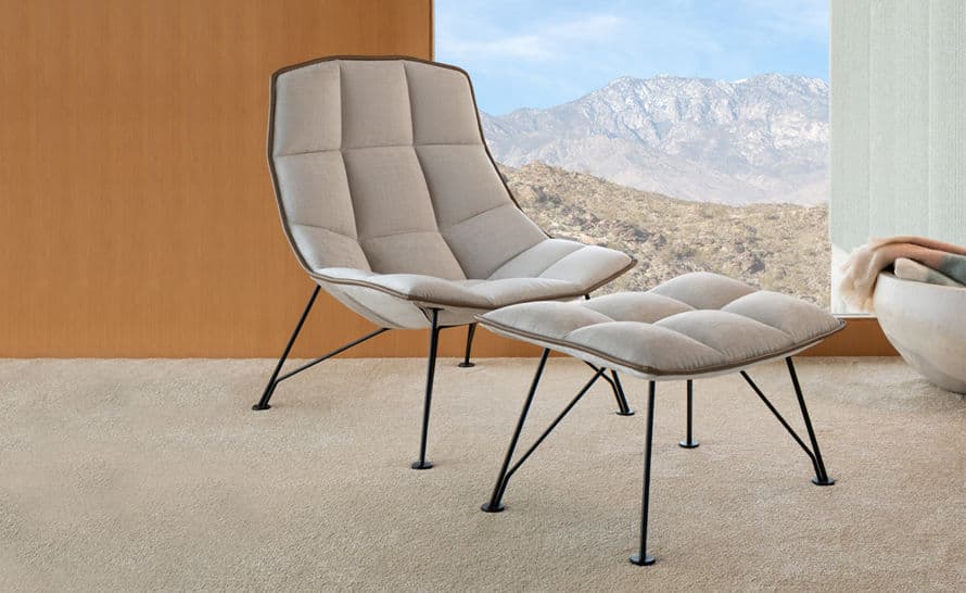 jehs+laub wire lounge chair & ottoman – thumbnail image #4