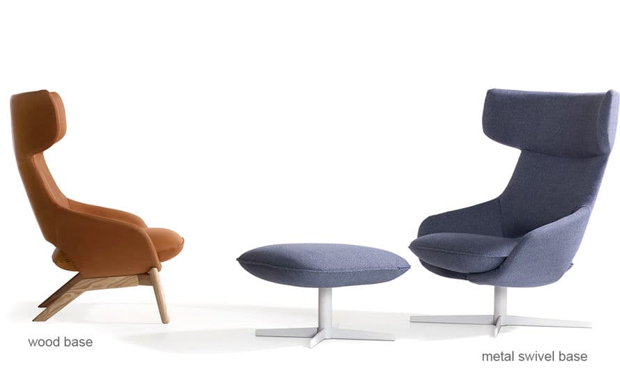 kalm wood base lounge chair – thumbnail image #4