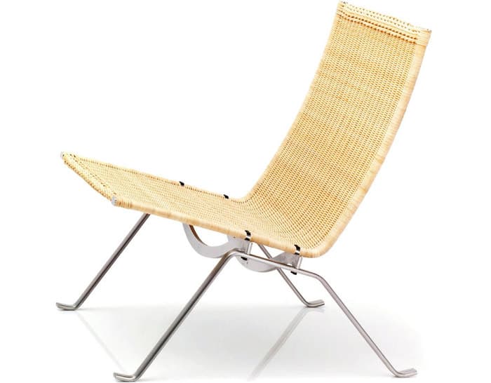 kjaerholm pk22 chair in wicker – thumbnail image #3