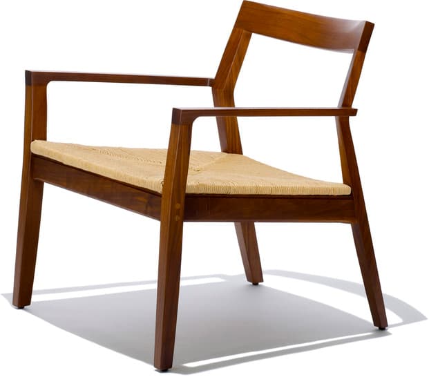 krusin lounge arm chair with woven seat – thumbnail image #1