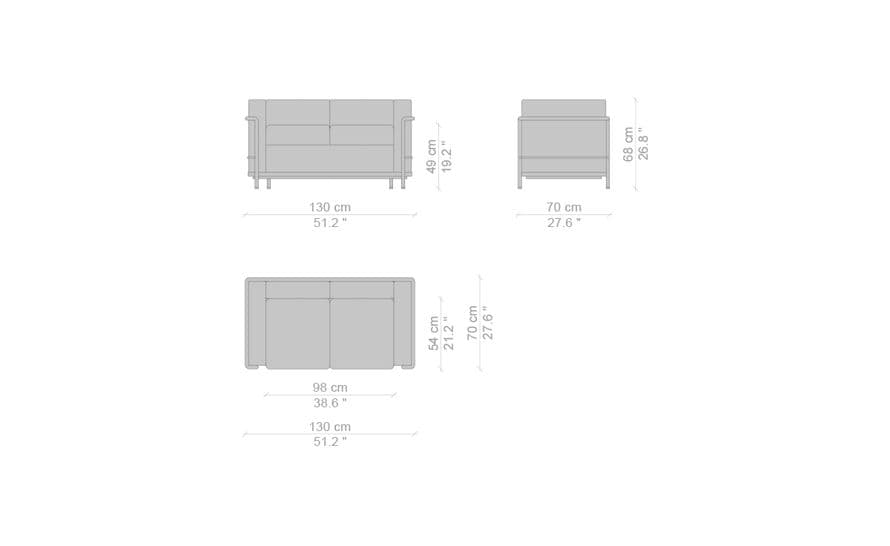 LC2 2 Seat Sofa – thumbnail image #6