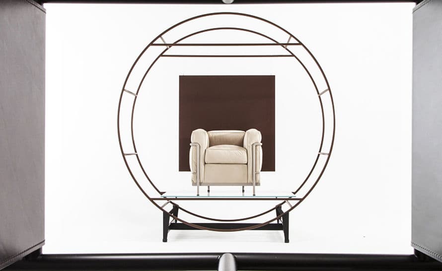 LC2 Armchair with down cushions – thumbnail image #9