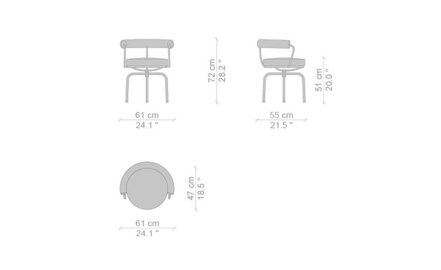 LC7 Swivel Chair – thumbnail image #13