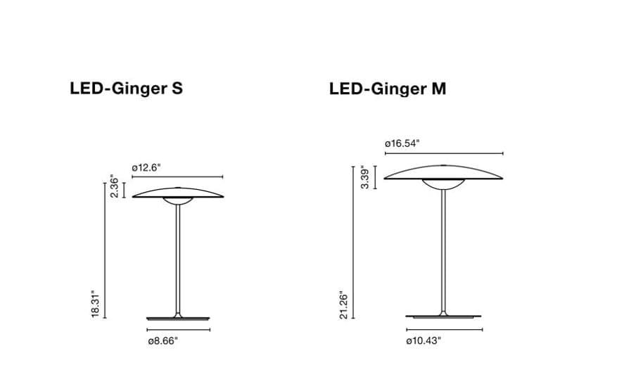 led-ginger table lamp – thumbnail image #4