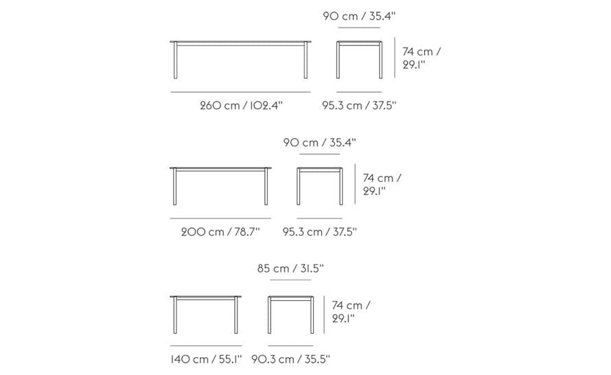 linear wood table – thumbnail image #15