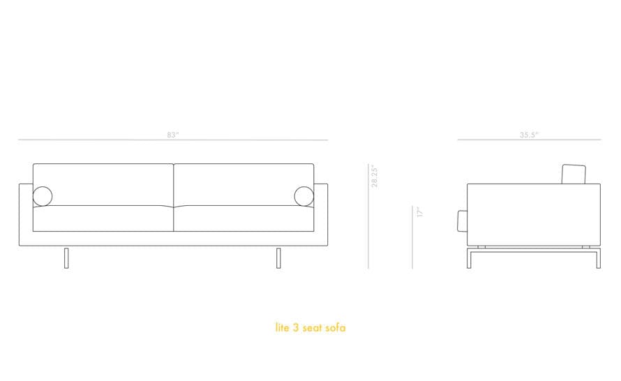 lite 3 seat sofa – thumbnail image #4