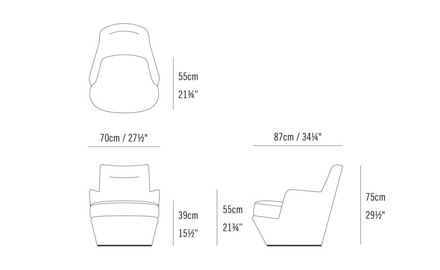 lo turn lounge chair – thumbnail image #6