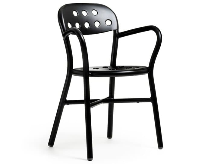 Pipe Stacking Chair with arms – thumbnail image #2