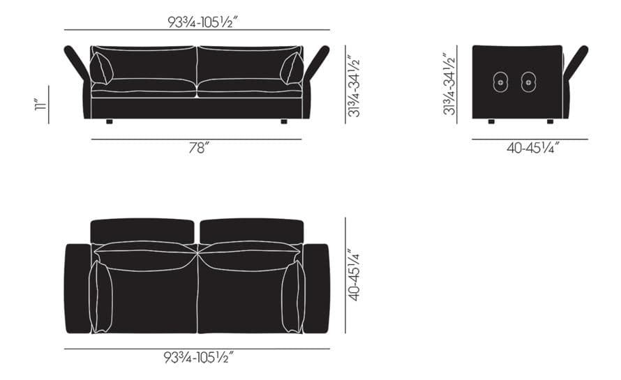 mariposa 3 seat sofa – thumbnail image #4